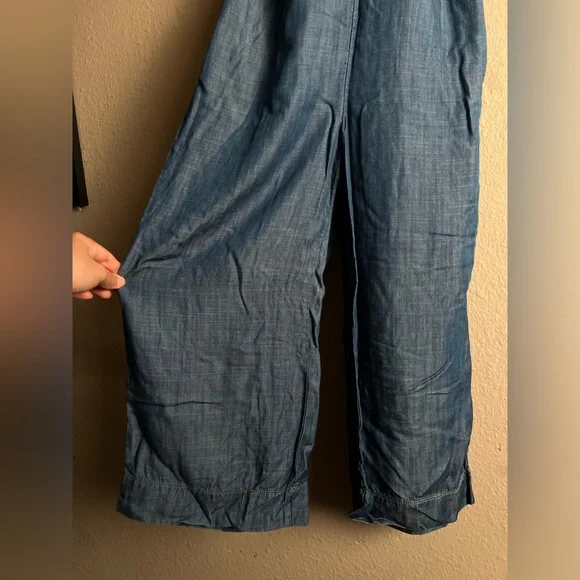 Talbots Size 2 Petite Denim Jumpsuit EUC - Picture 4 of 11